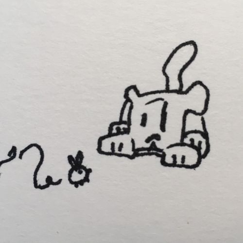 drawing of a dog
